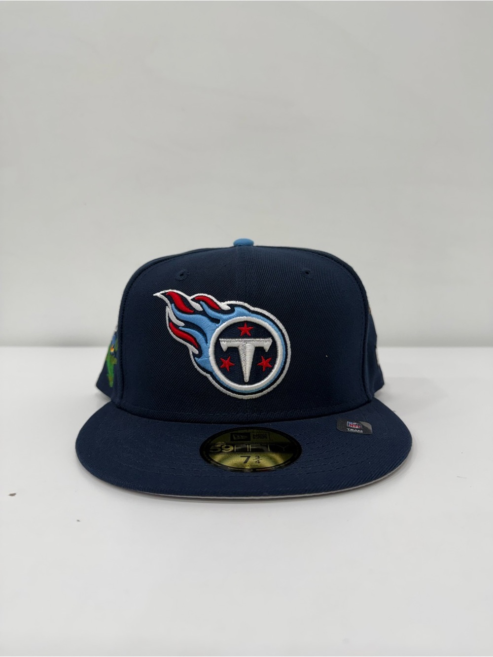 Tennessee Titans X Felt New Era NFL 59Fifty Fitted Cap Hat 7 3/4 Blue